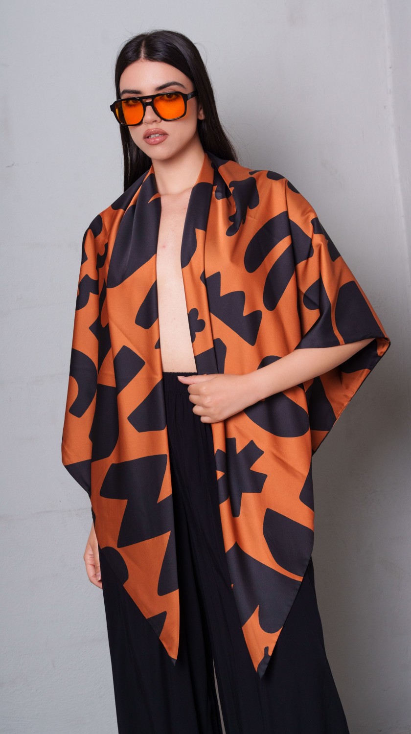 CN LOGO CLAY SCARF