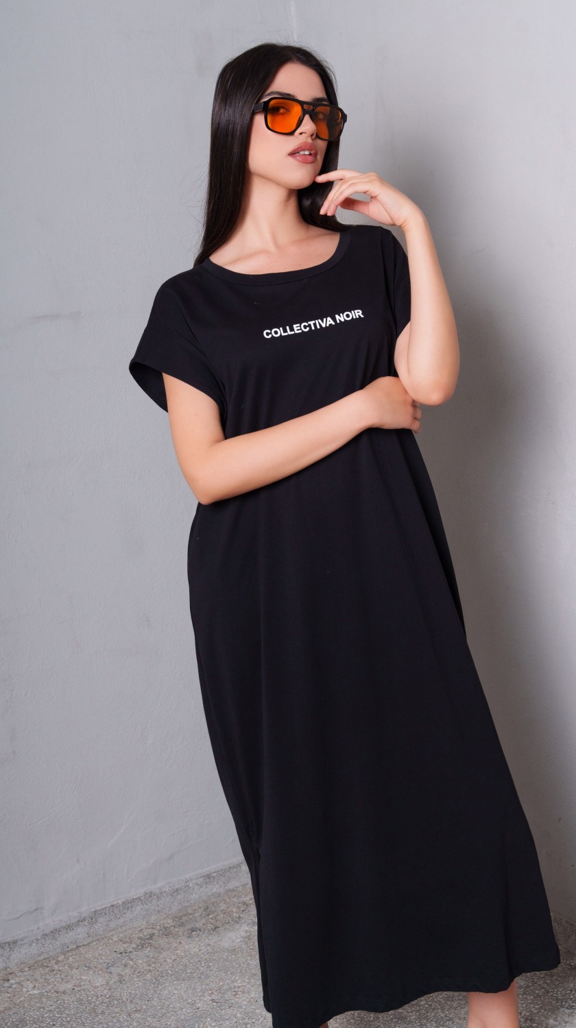 LOGO MAXI DRESS